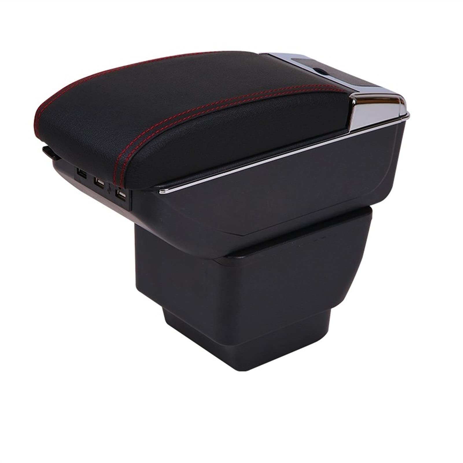 Für Mazda 2 Für Demio 2006-2019 Armlehnenbox PU Leder Mittelkonsole Aufbewahrungsbox Mit Aschenbecher USB von QVQOJCTH