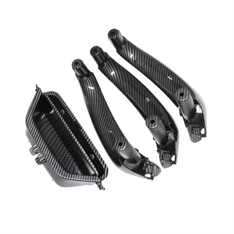 LHD Auto Links Vorne Innentürgriff Panel Griff Pull Trim Cover Für BMW X3 X4 F25 F26 2010–2017 Schwarz Beige Kohlefaser(Carbon Fiber 4Pc) von QVQOJCTH