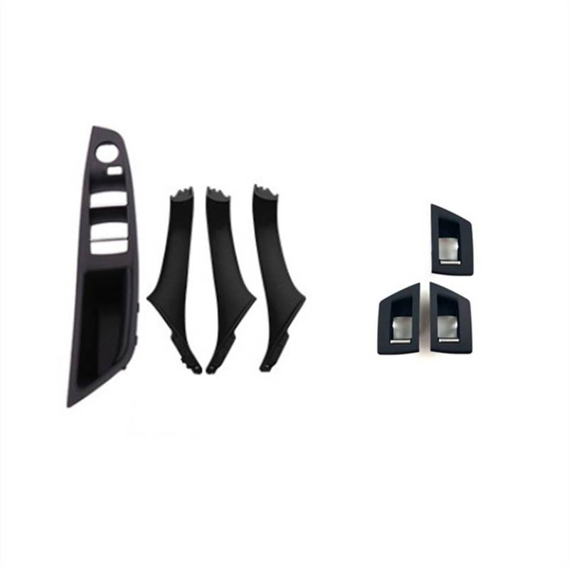 LHD Fahrerseite Innentürgriffverkleidung Für BMW 5er F10 F11 F18 520 523 525 528 530(Black-7PCS) von QVQOJCTH