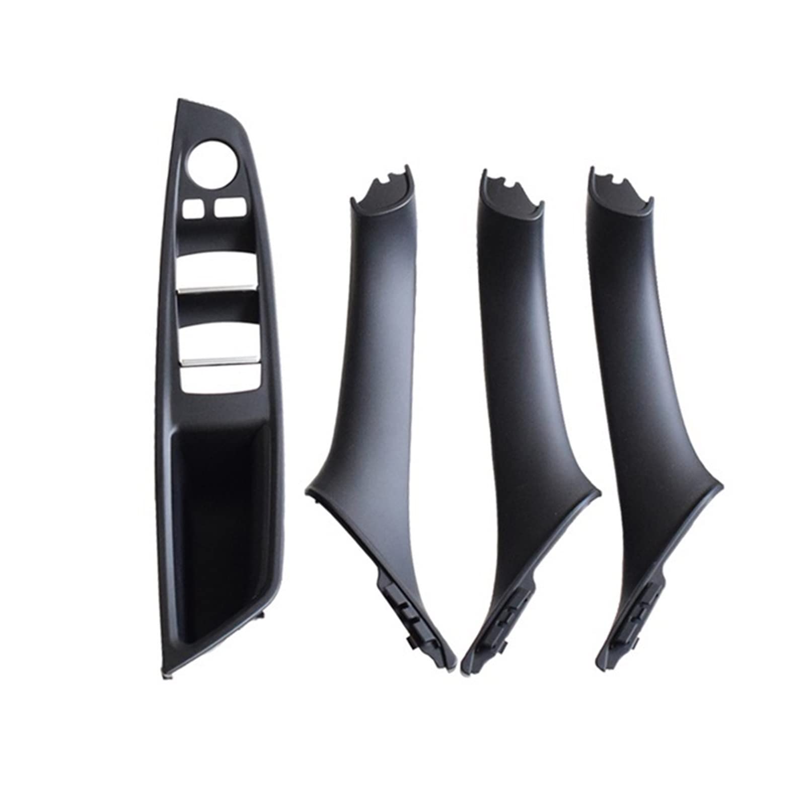 Passend Für BMW 5er F10 F11 520d 525d 530d 535i Innenverkleidung Zugverkleidung Rotbraun LHD Autoinnentürgriff(Black-4Pcs) von QVQOJCTH