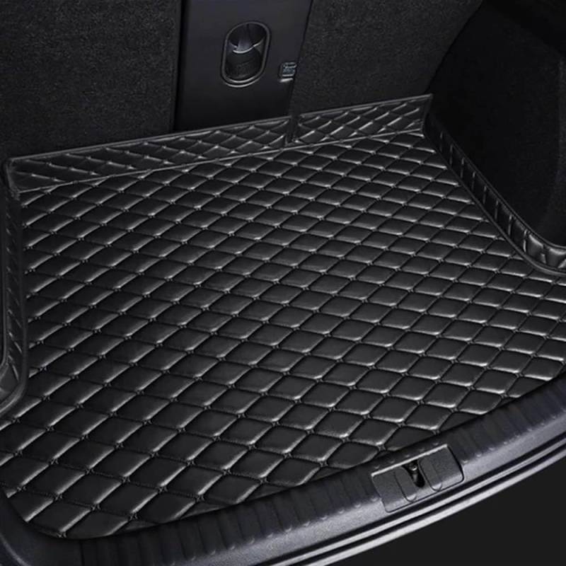 PU-Leder Auto Kofferraummatten für Mercedes Benz AMG CLA45 2014 2015 2016 2017 2018, Individueller Kofferraum Wasserdichter Liner Innenraum Zubehör,A:Black von QWBYS