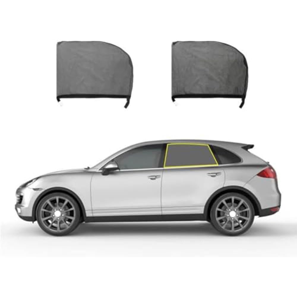 Autofenster Sonnenschutz, für Peugeot 3008 II SUV Active 2016-2023 Sonnenschutz für Seitenscheiben Sonnenblende Auto UV-Schutz Wärmeisoliert,2pcs Rear von QWEERASS