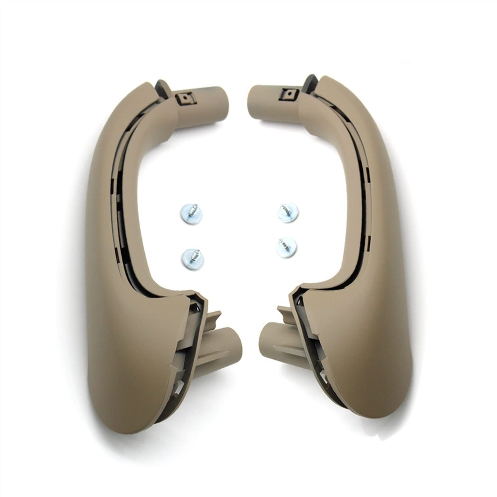 QWETY 4 Stück Auto vorne Links rechts Innentürgriff-Set Ersatz, for Mercedes-Benz, for W203 C-Klasse Limousine 2000–2007 Innentür-Armlehnenverkleidung(Beige Front 2pcs) von QWETY