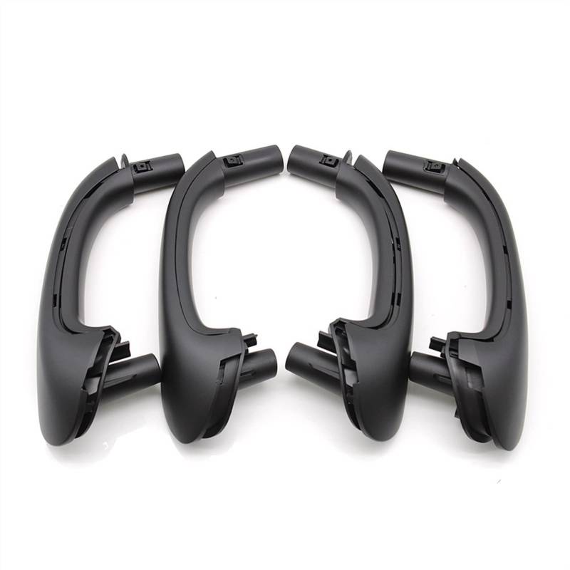 QWETY 4 Stück Auto vorne Links rechts Innentürgriff-Set Ersatz, for Mercedes-Benz, for W203 C-Klasse Limousine 2000–2007 Innentür-Armlehnenverkleidung(Black 4pcs Set) von QWETY