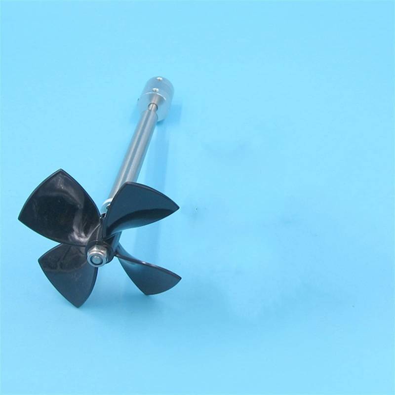 QWETY 895 Motor-Antriebswellen-Integration, Edelstahl, 80 mm, 4-Blatt-Propeller, kreisförmige Achse, Links rechts, 5 mm Antriebswellen-Integration Modellbootpropeller(30cm CW) von QWETY