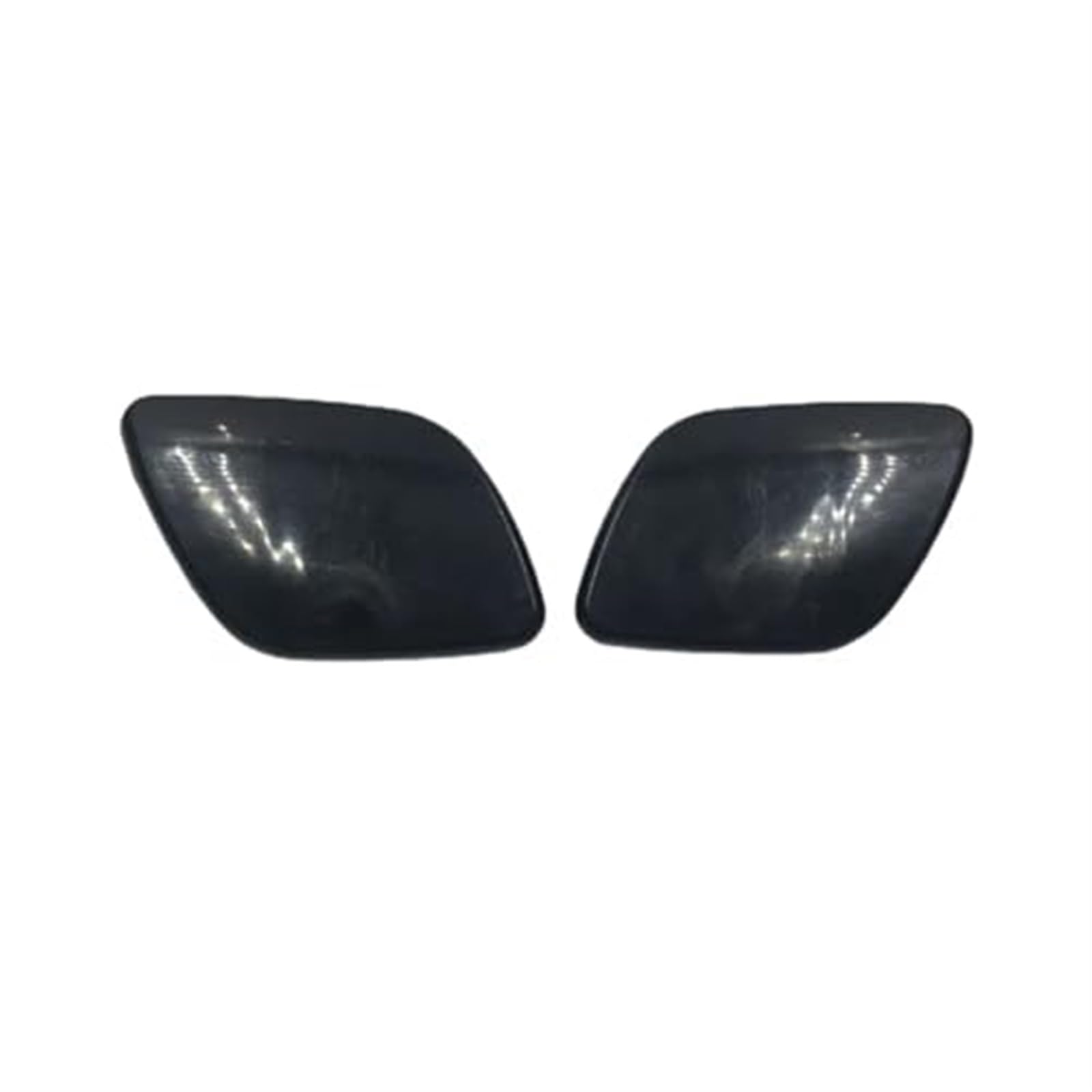 QWETY Abdeckkappen for Scheinwerferwaschanlage for die vordere Stoßstange, for Volvo, XC60 2009-2013 Abdeckung der Scheinwerferwaschdüse(Black 1 Pair LH and RH) von QWETY