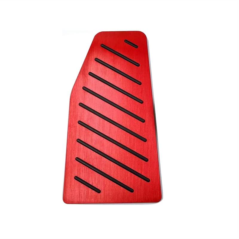 QWETY Aluminiumlegierung Auto Fußpedal Kraftstoff Gaspedal Bremspedal Abdeckung Pad Zubehör, for Toyota, for RAV4 RAV 4 XA50 2019 2020 Fußstützenpedalabdeckung(Footrest Red) von QWETY