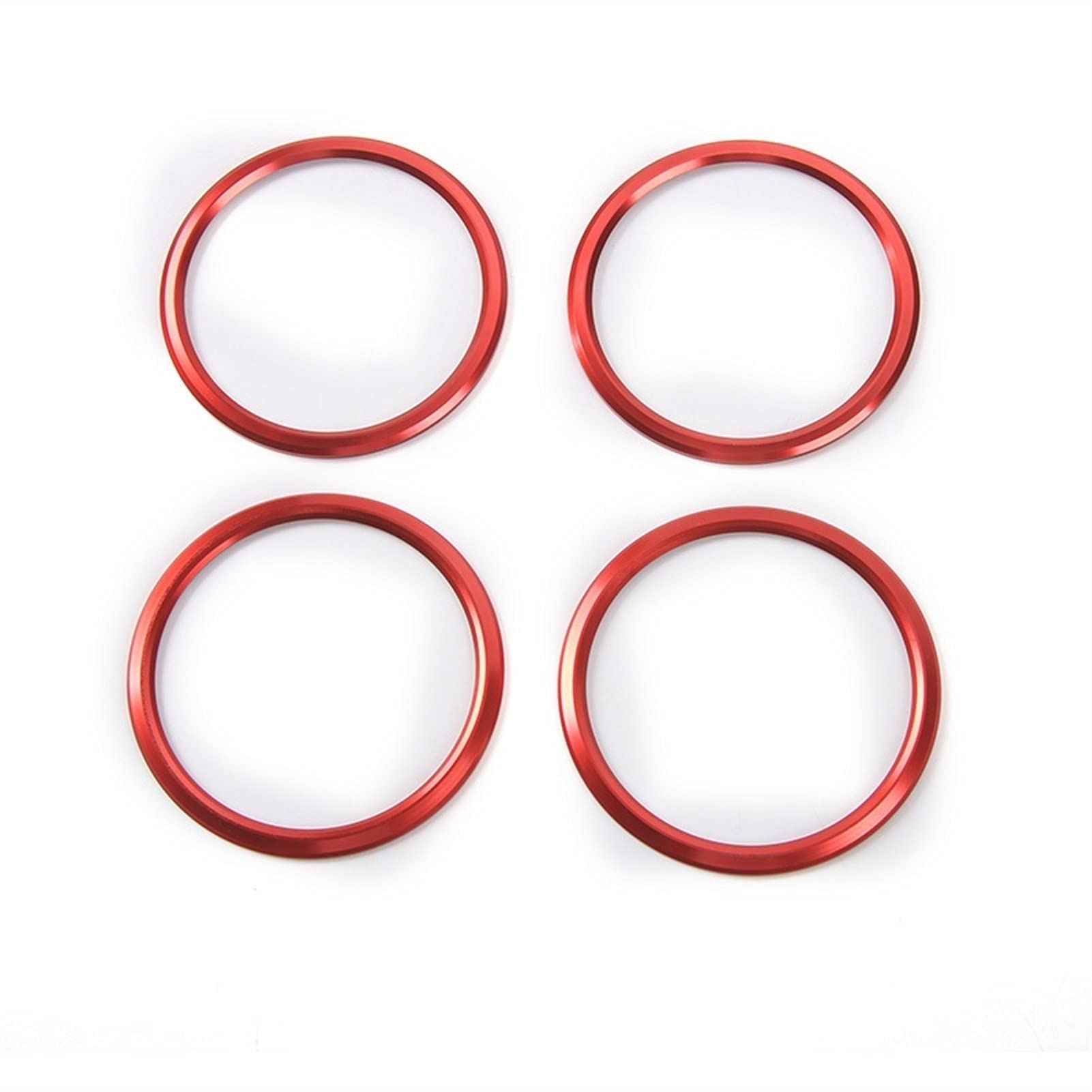 QWETY Auto-Innenraum-Klimaanlagen-Entlüftungsauslass-Dekorationsabdeckungsring, for Chevrolet, for Camaro, 2017 Up Autozubehör-Styling Verkleidung der Lüftungsschlitzabdeckung(Red) von QWETY