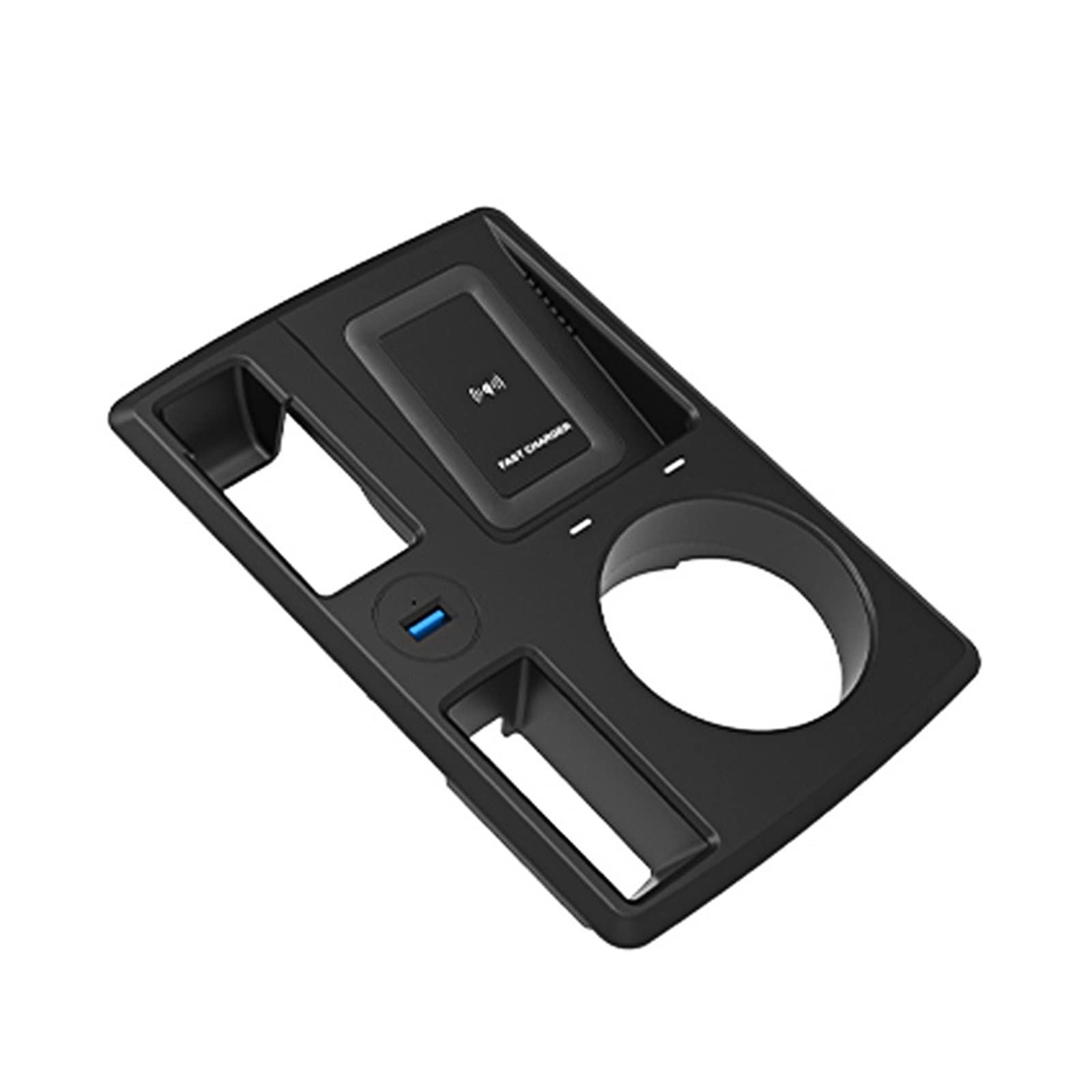 QWETY Auto QI Wireless Ladegerät 15W Schnelles Telefonladegerät Ladepad Panel Telefonhalter for, for Q3 2019 2020 2021 2022 LHD Drahtloses Schnellladegerät von QWETY