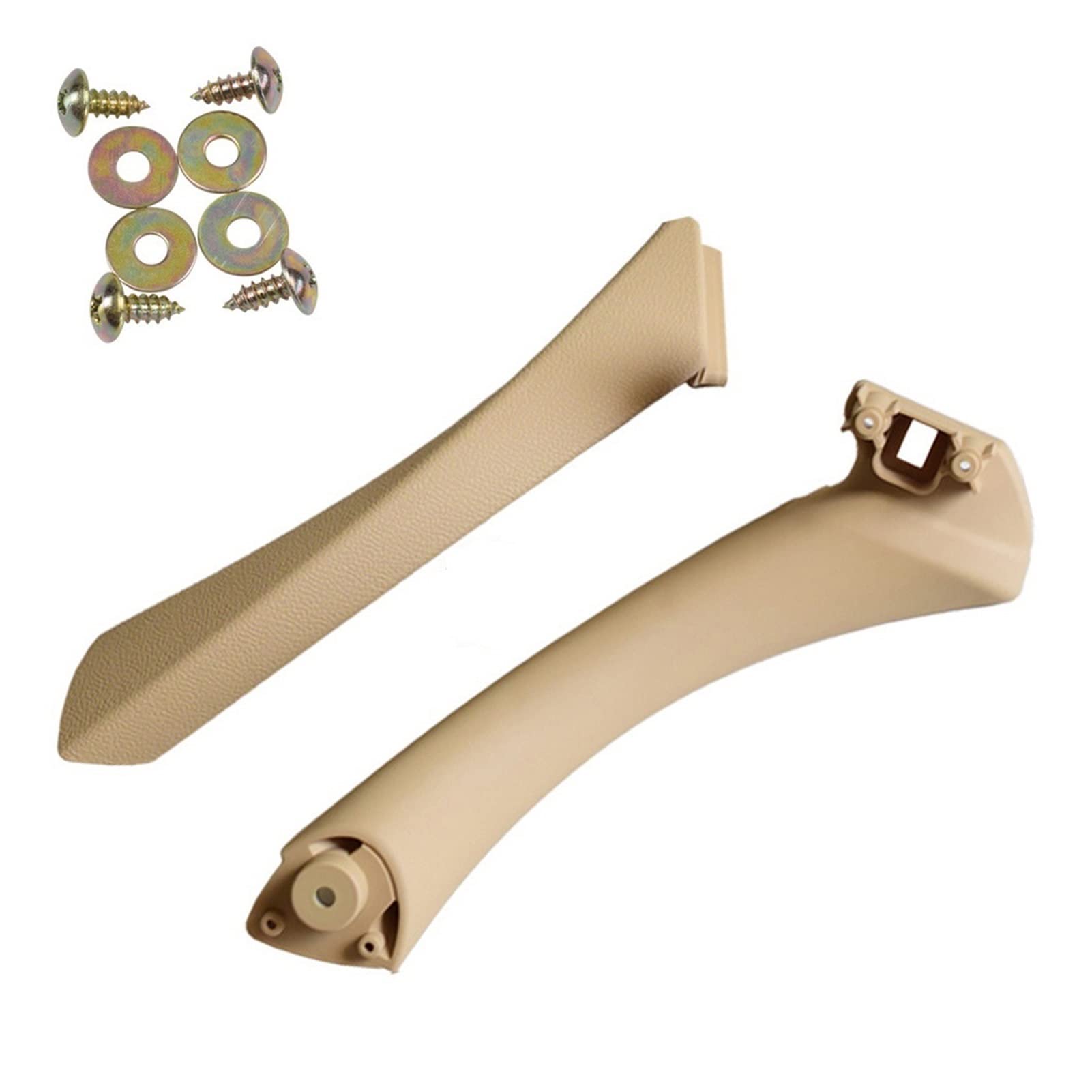 QWETY Beige Schwarz Links Rechts Auto Innengriff Innentür Armlehne Panel Pull Trim Abdeckung, for, for 3 Serie E90 E91 328 330 335 Innentür-Armlehnenverkleidung(Beige-Set-Right) von QWETY