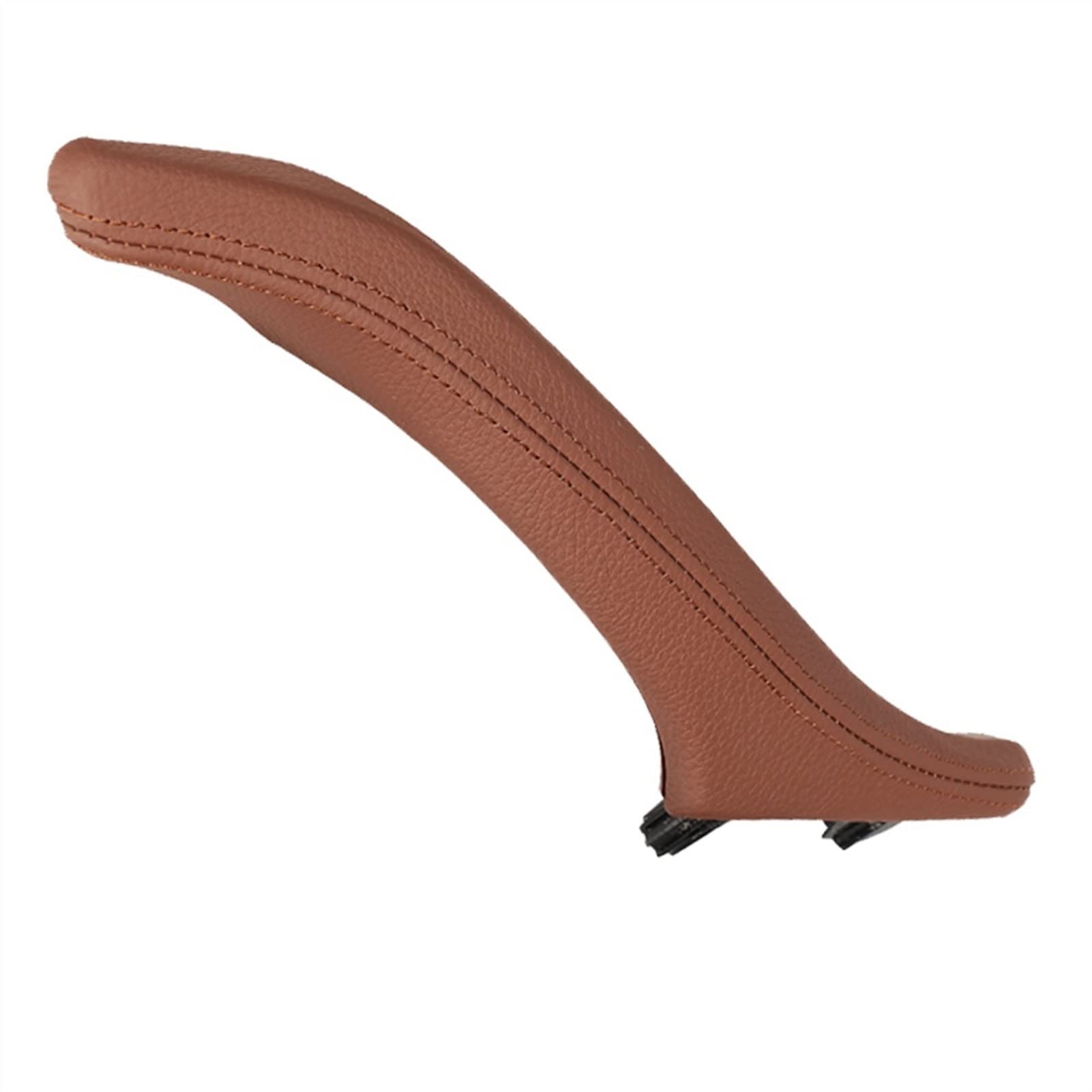 QWETY Innentürgriff aus Leder for Beifahrertür, for, for 5er F10 F11 F18 520i 523i 525i 528i 535i Innentür-Armlehnenverkleidung(Red-Brown-Right-RHD) von QWETY