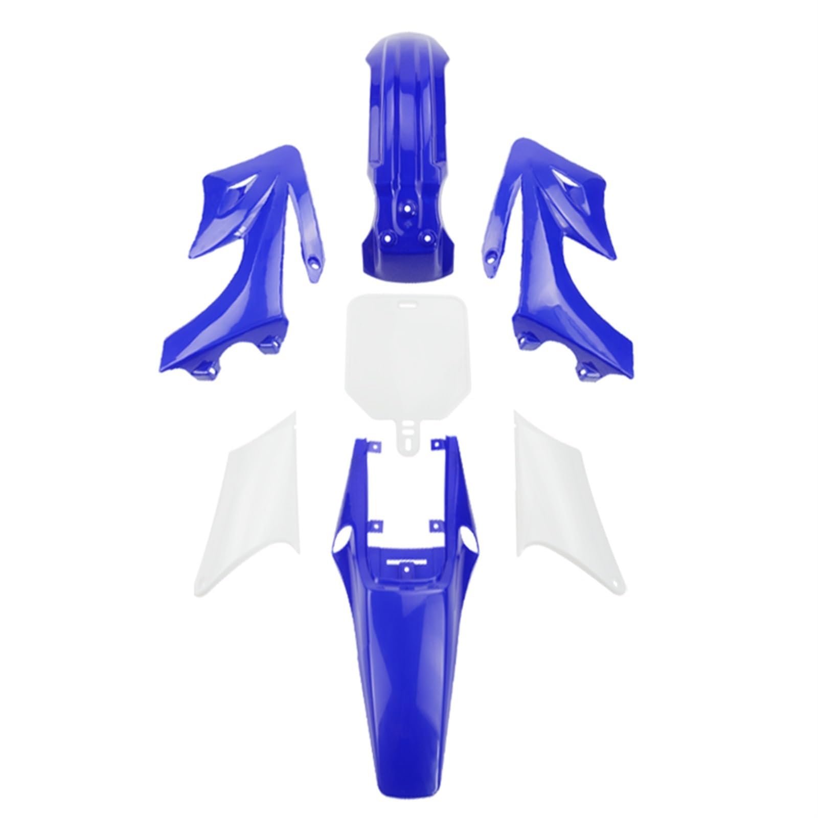 QWETY Kunststoffverkleidungs-Kits passend for Orion 110CC 125CC 150CC. Dirt Bike Mud, Off-Road-Motorrad. Motorrad-Kotflügelverkleidungsset(Blue) von QWETY