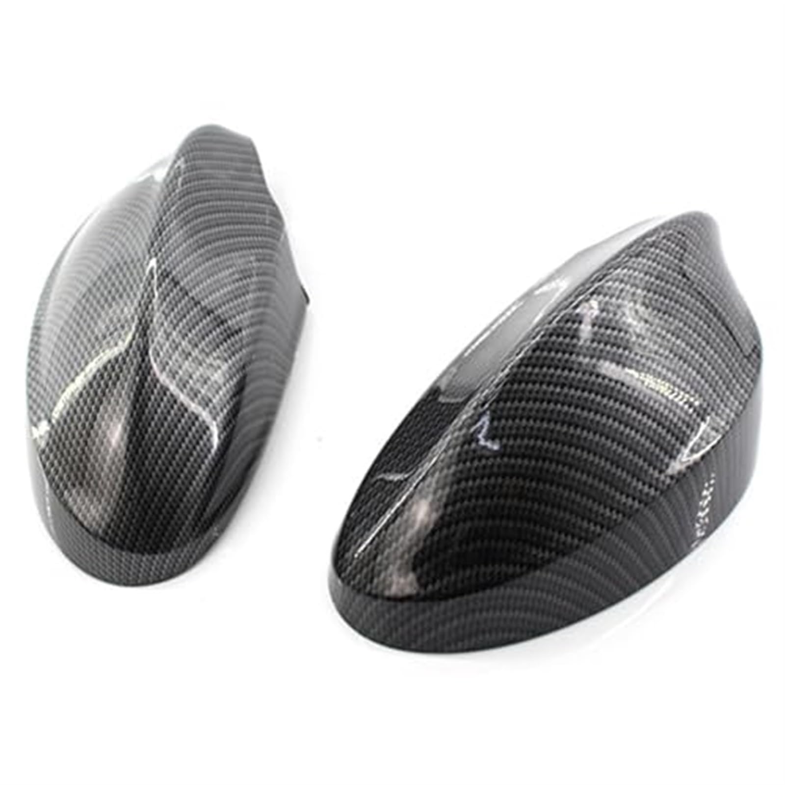 QWETY Schwarze Abdeckkappe for Auto-Rückspiegel aus Kohlefaser, Rückspiegelgehäuse, for, 3er E90 318 320i 325i 330i, Ersatzteile for Außenspiegel Seitenspiegelkappen(Black Carbon Fiber) von QWETY