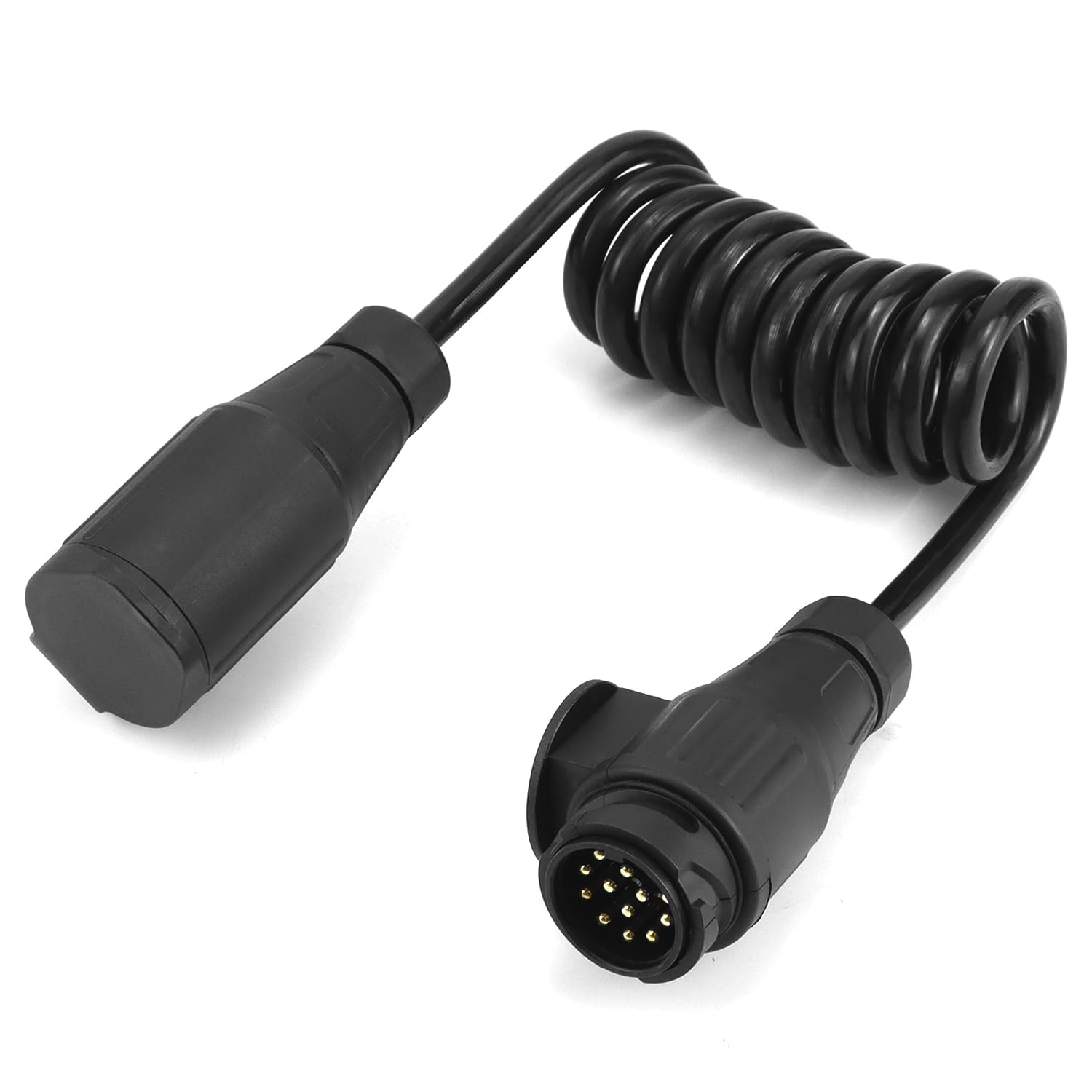 QWORK® 2 Meter Anhänger Adapterkabel 13 auf 13 polig - für 12 V Systeme für Wohnwagen KFZ Caravan RV Traktor Bootstrailer von QWORK