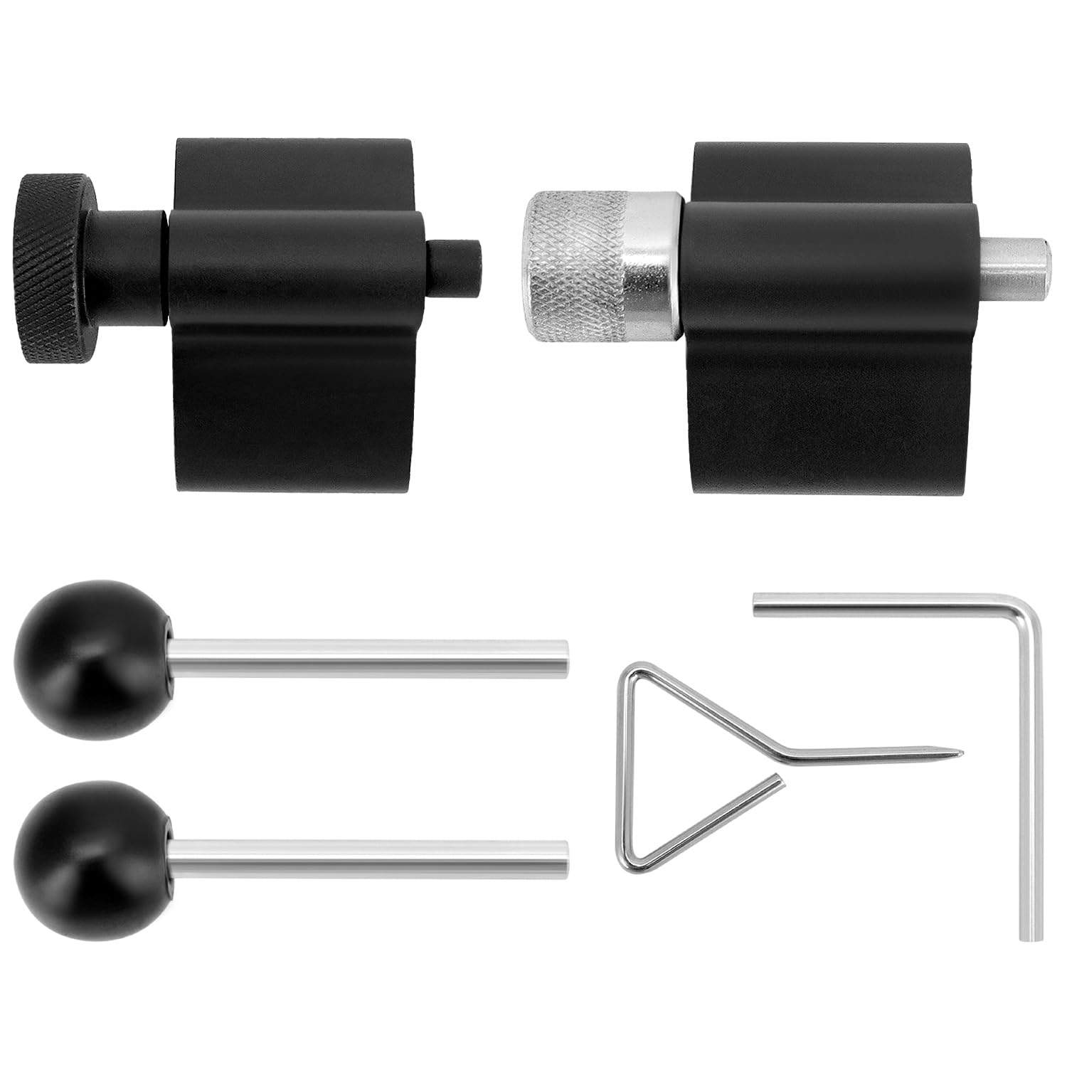 QWORK® 6tlg Zahnriemen Wechsel Werkzeug Set, Einstellwerkzeug Nockwellen Arretierwerkzeug Kit, Kompatibel mit VW 1.2, 1.4, 1.6, 1.9, 2.0 SDI TDI von QWORK