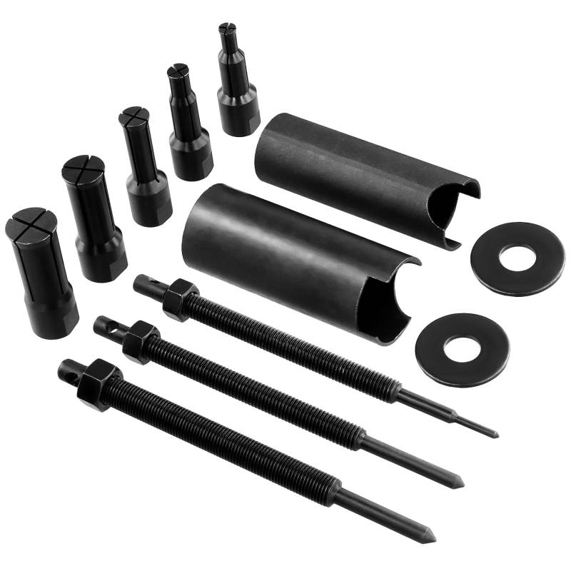 QWORK® Innenlager Abzieher Set, Motorrad Lagerabzieher 9-23 mm, 5 Größen offene Clips, Lagerabzieher Set von QWORK