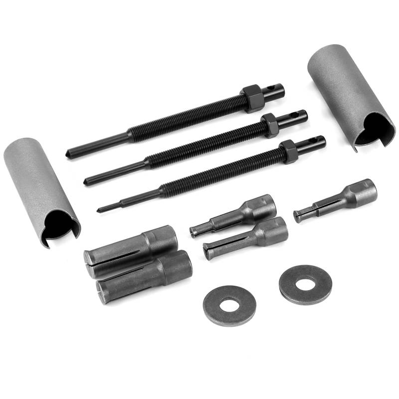 QWORK® Motorrad Innenlager Abzieher Set, 9-23mm Radlager Abzieher Motorrad mit Offenen Clips in 5 Größen für die Reparatur von Kraftfahrzeugen, Motorrädern und Fahrrädern von QWORK