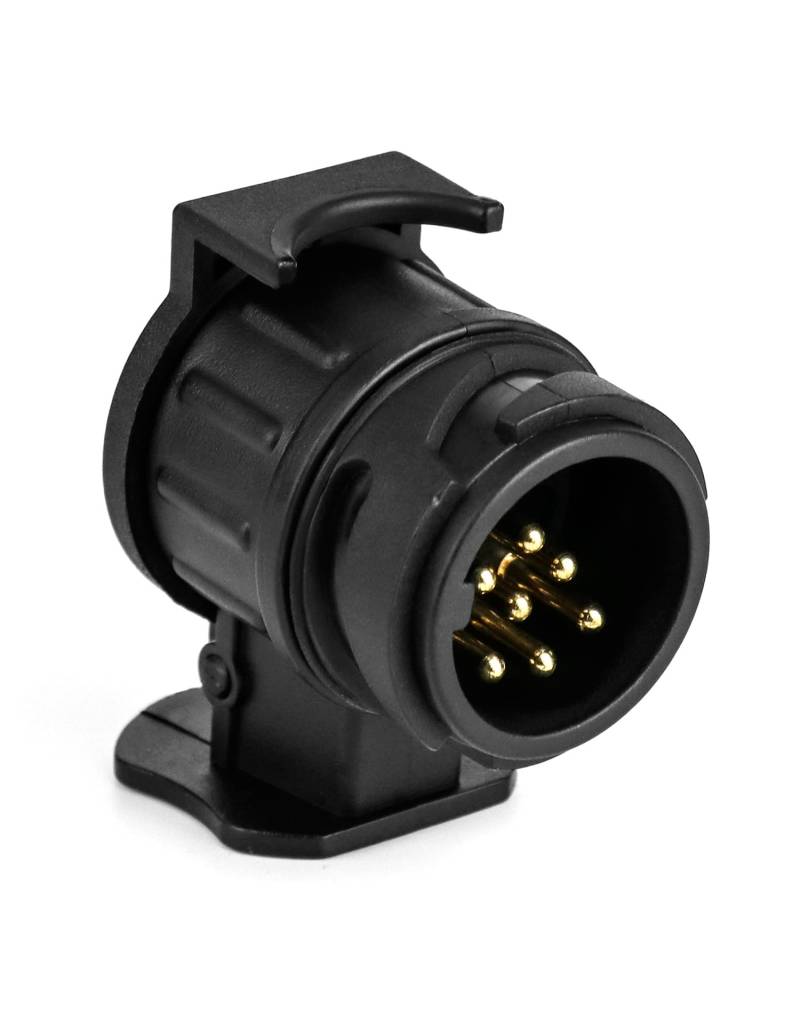 QWORK Adapter 13 auf 7 Polig, 12V Wasserdicht Adapter Anhänger 13 auf 7 für Anhängerkupplung von QWORK