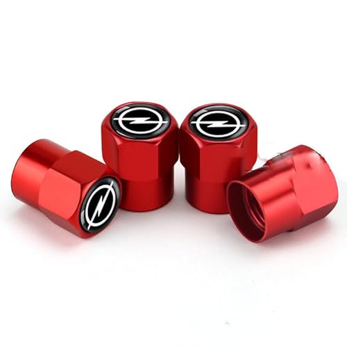 4 Stück Auto Reifenventilkappen,für Opel Mokka 2012-2023 korrosionsbeständig universelle Ventilkappen für Autos Motorräder und Fahrräder,D von QWTYAFDD