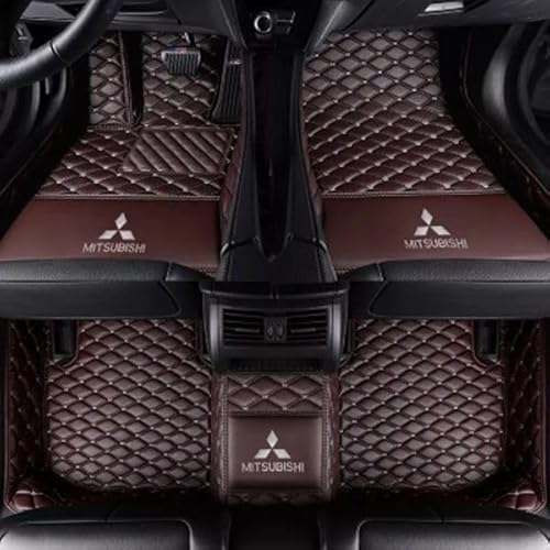 Auto All-Inclusive Fußmatten, Für Mitsubishi ASX（RVR） 2011-2016, rutschfesteVollstäNdige Abdeckung Fussmatten Auto Vorne Hinten Teppichschutzmatte,A von QWTYAFF