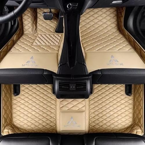Auto All-Inclusive Fußmatten, Für Mitsubishi ASX（RVR） 2011-2016, rutschfesteVollstäNdige Abdeckung Fussmatten Auto Vorne Hinten Teppichschutzmatte,B von QWTYAFF