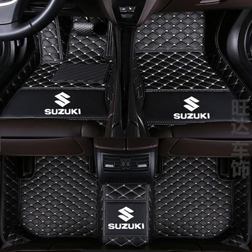 Auto All-Inclusive Fußmatten, Für Suzuki Alto 2009-2023, rutschfesteVollstäNdige Abdeckung Fussmatten Auto Vorne Hinten Teppichschutzmatte,D von QWTYAFF