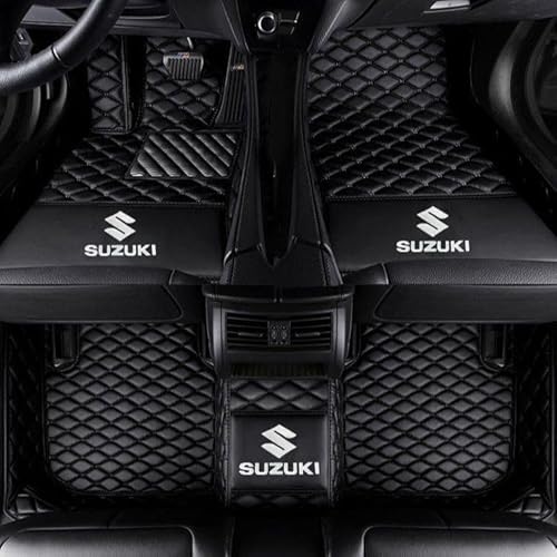 Auto All-Inclusive Fußmatten, Für Suzuki Ignis 2016-2020, rutschfesteVollstäNdige Abdeckung Fussmatten Auto Vorne Hinten Teppichschutzmatte,A von QWTYAFF