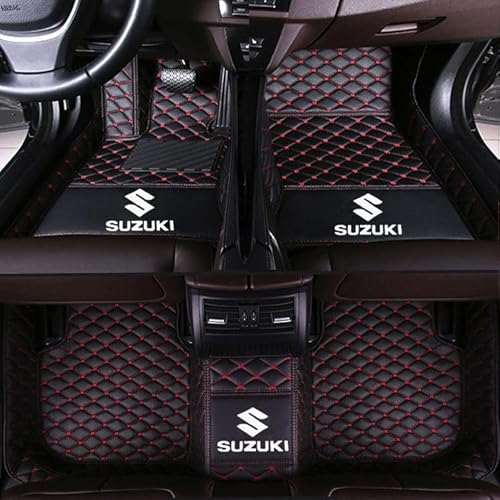 Auto All-Inclusive Fußmatten, Für Suzuki SX4 2007-2018, rutschfesteVollstäNdige Abdeckung Fussmatten Auto Vorne Hinten Teppichschutzmatte,F von QWTYAFF
