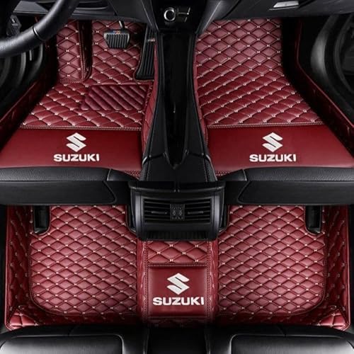 Auto All-Inclusive Fußmatten, Für Suzuki Swift 2013-2018, rutschfesteVollstäNdige Abdeckung Fussmatten Auto Vorne Hinten Teppichschutzmatte,E von QWTYAFF