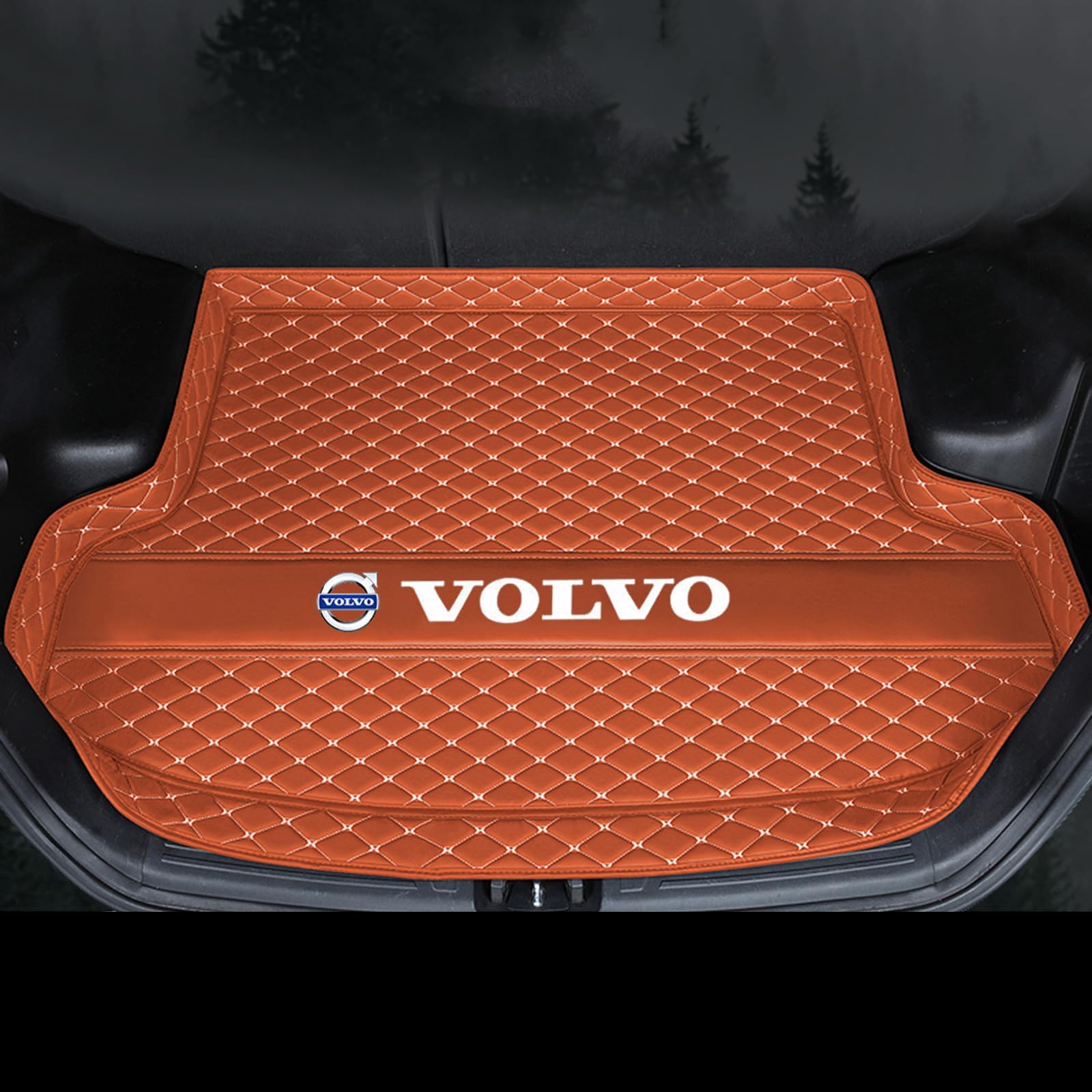 Auto Kofferraummatte, Für Volvo XC classic 2014-, Wasserdicht Kratzfest Kofferraumabdeckung Kofferraumauskleidung Kofferraum Schutzmatte,D von QWTYAFF