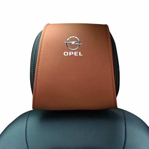 QWTYAFF 2-teiliger Auto-Kopfstützenbezug, Für OPEL, Dekorationsmodifikation des Auto-Kopfstützenbezugs, Antifouling, alle Jahreszeiten,A von QWTYAFF