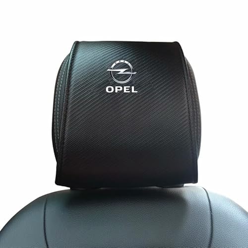 QWTYAFF 2-teiliger Auto-Kopfstützenbezug, Für OPEL, Dekorationsmodifikation des Auto-Kopfstützenbezugs, Antifouling, alle Jahreszeiten,B von QWTYAFF