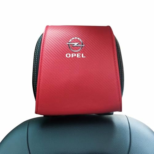QWTYAFF 2-teiliger Auto-Kopfstützenbezug, Für OPEL, Dekorationsmodifikation des Auto-Kopfstützenbezugs, Antifouling, alle Jahreszeiten,C von QWTYAFF