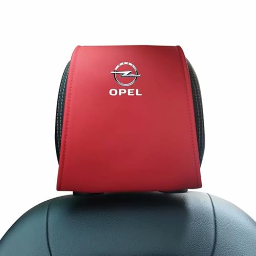 QWTYAFF 2-teiliger Auto-Kopfstützenbezug, Für OPEL, Dekorationsmodifikation des Auto-Kopfstützenbezugs, Antifouling, alle Jahreszeiten,D von QWTYAFF