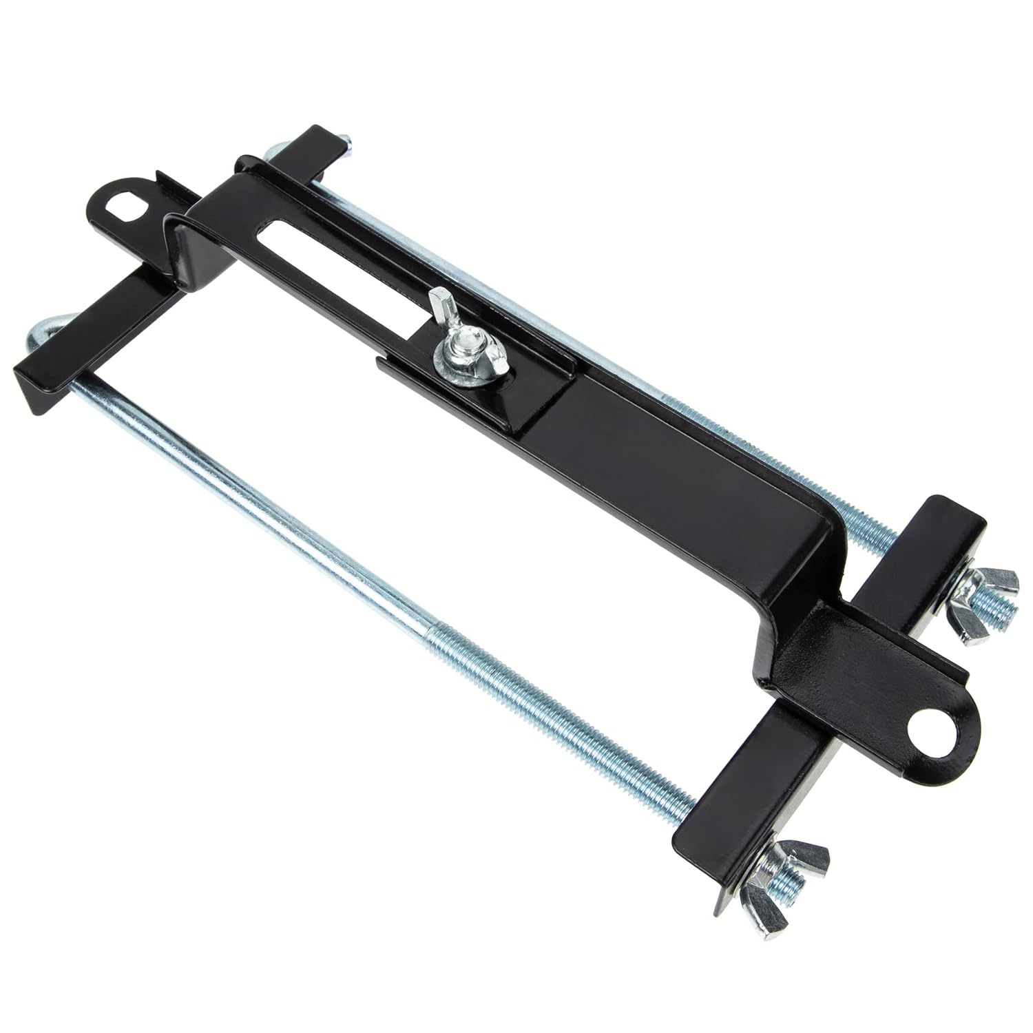 23 cm Batteriehalter Auto, Korrosions- und Rostfreier Batteriehalterung, Verstellbare Breite 16,6–22 cm Batteriehalter, Geeignet für Autos, SUVs und Wohnmobile (Schwarz) von QWljTpl