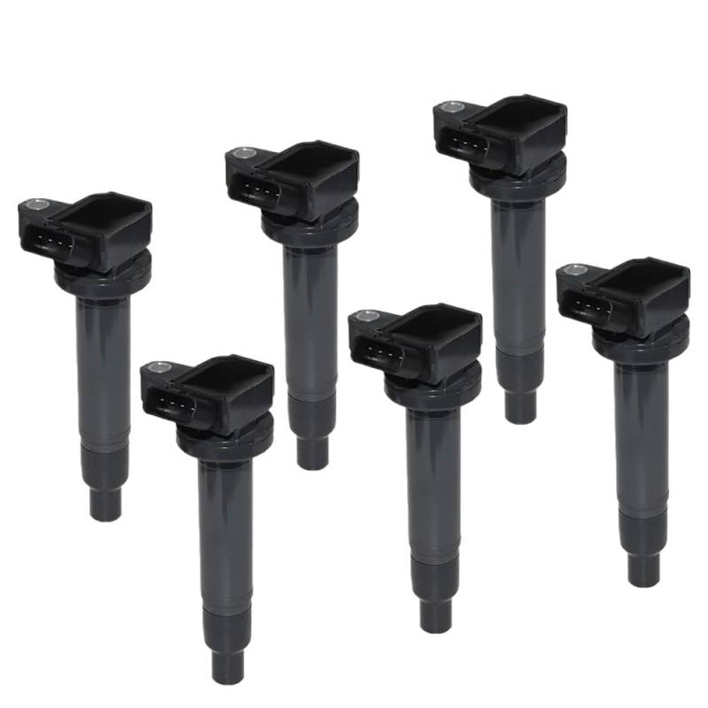 6PCS Zündspule Kompatibel Mit 100 4,7 1998-2007 LS430 GS430 GX470 LX470 LX570 SC430 9091902230 UF230 von QWsdR