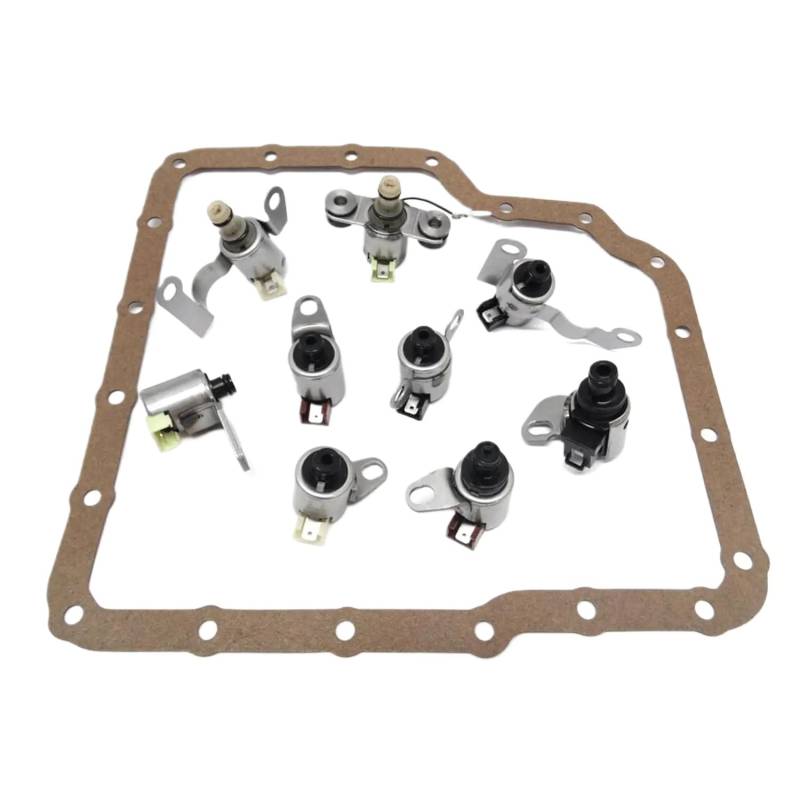 9-teiliges 5-Gang-Getriebe-Schaltmagnet-Set JF506E 09A 5F31, kompatibel mit 1,8 l, 2,5 l, N88, N90, N92, N93, generalüberholt von QWsdR