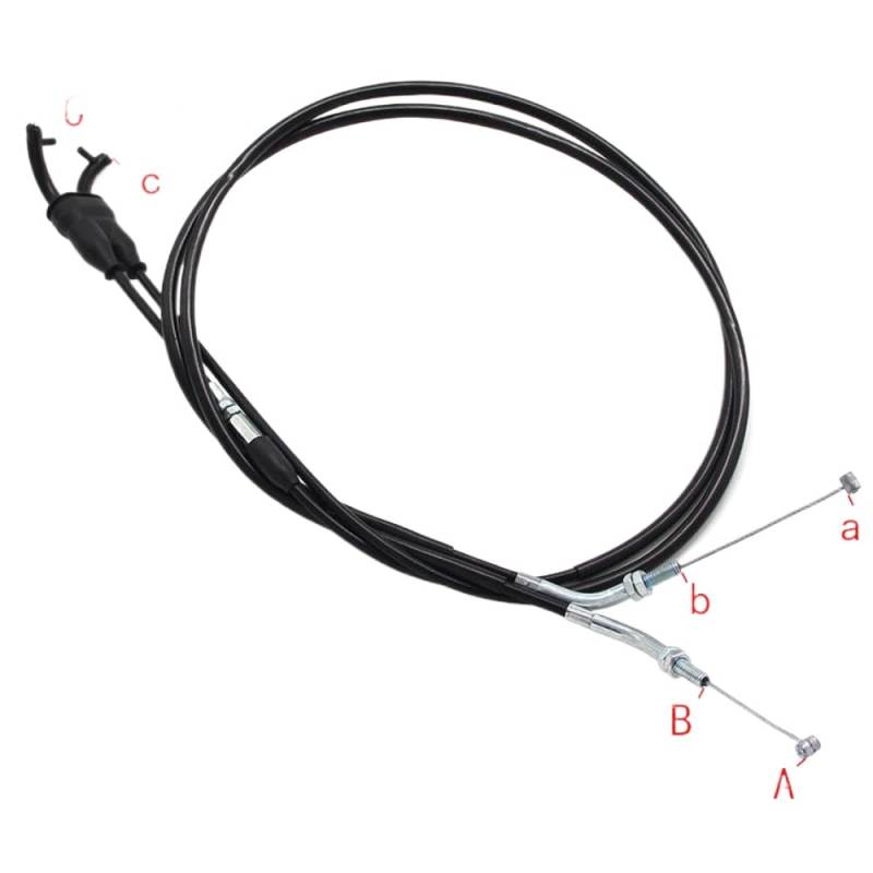 Drosselklappendrähte Kompatibel mit Motorradschub und Ziehenbeschleunigung kompatibel mit WR450F 2012 bis 2015 OEM 1DX-26302-00 Zubehör von QWsdR