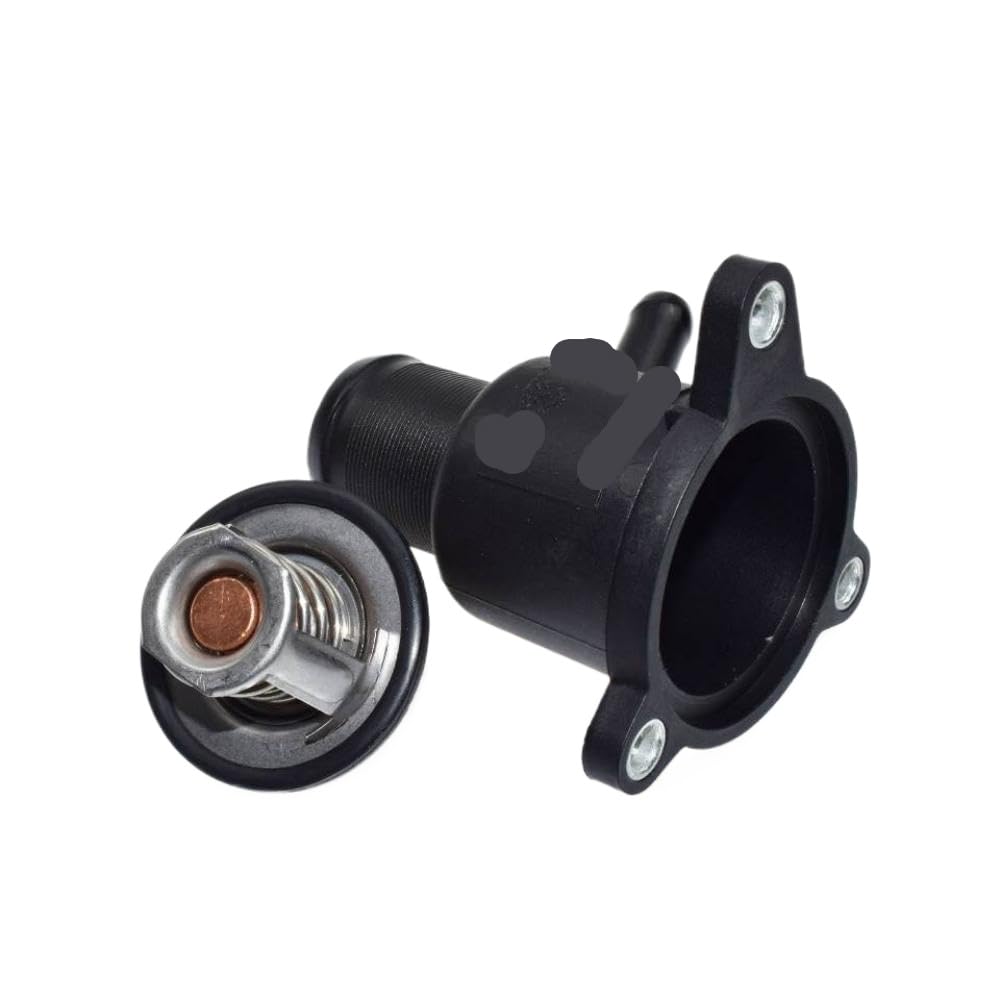 Kühlmittelthermostat und Gehäuse kompatibel mit Clio II Espace Laguna Kangoo Scenic Trafic 7700103300 7700272554 8200772985 von QWsdR