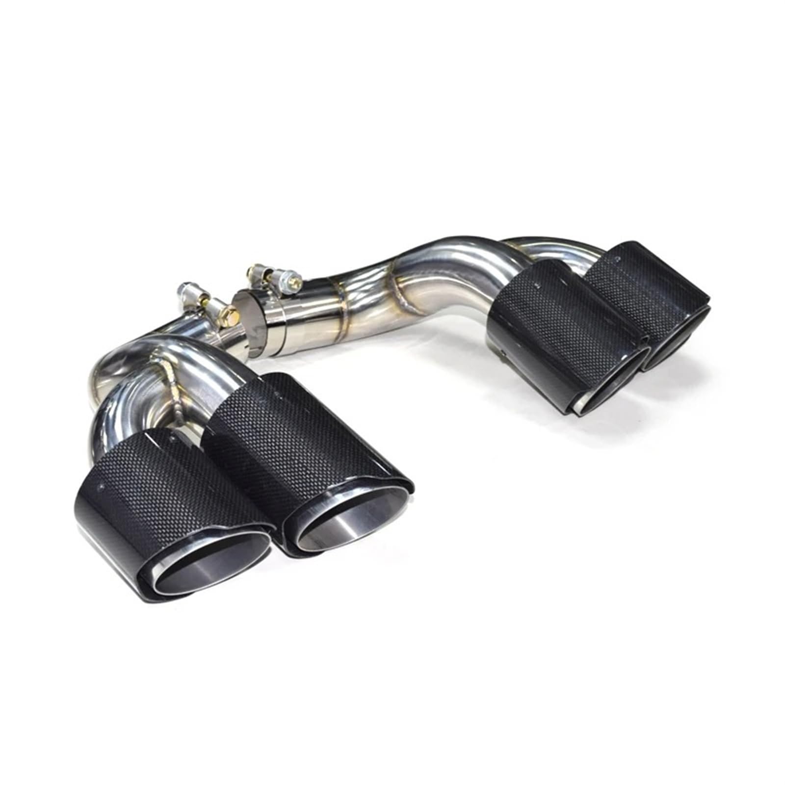 Auto Auspuff Endrohr Für X6 E71 2008 2009 2010 2011 2012 2013 Auto Auspuffblende Quad Auspuffrohr Schalldämpfer Spitze Auto Doppelendrohr(C F Exhaust) von QXEJEBAF