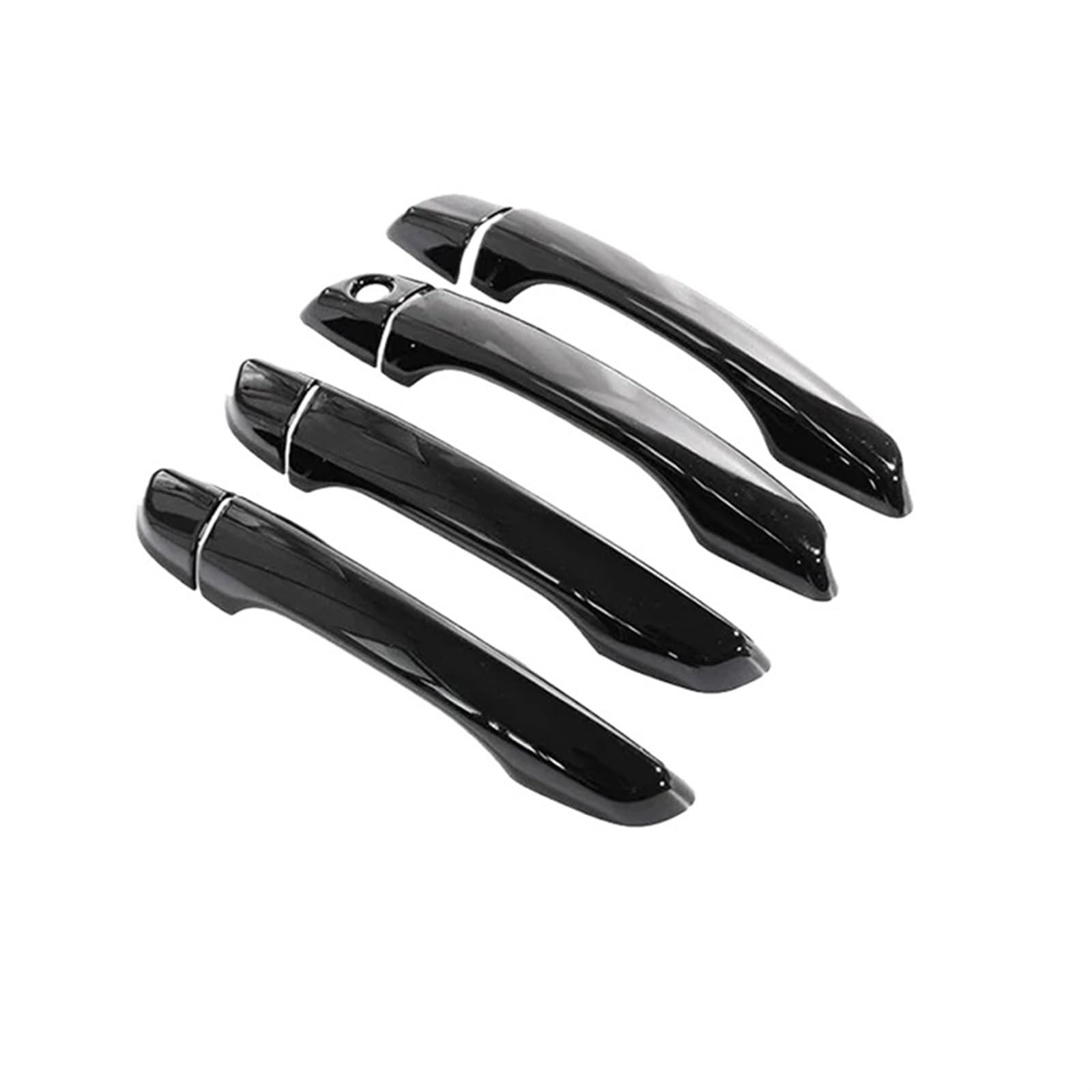 Autoaußengriff Türgriff Für Peugeot 2008 MK2 P24 2020 2021 2022 2023 Autotürgriffabdeckung Zieraufkleber Styling Rostfrei Set Außenteile Zubehör(Metallic Blcak 4pcs) von QXEJEBAF