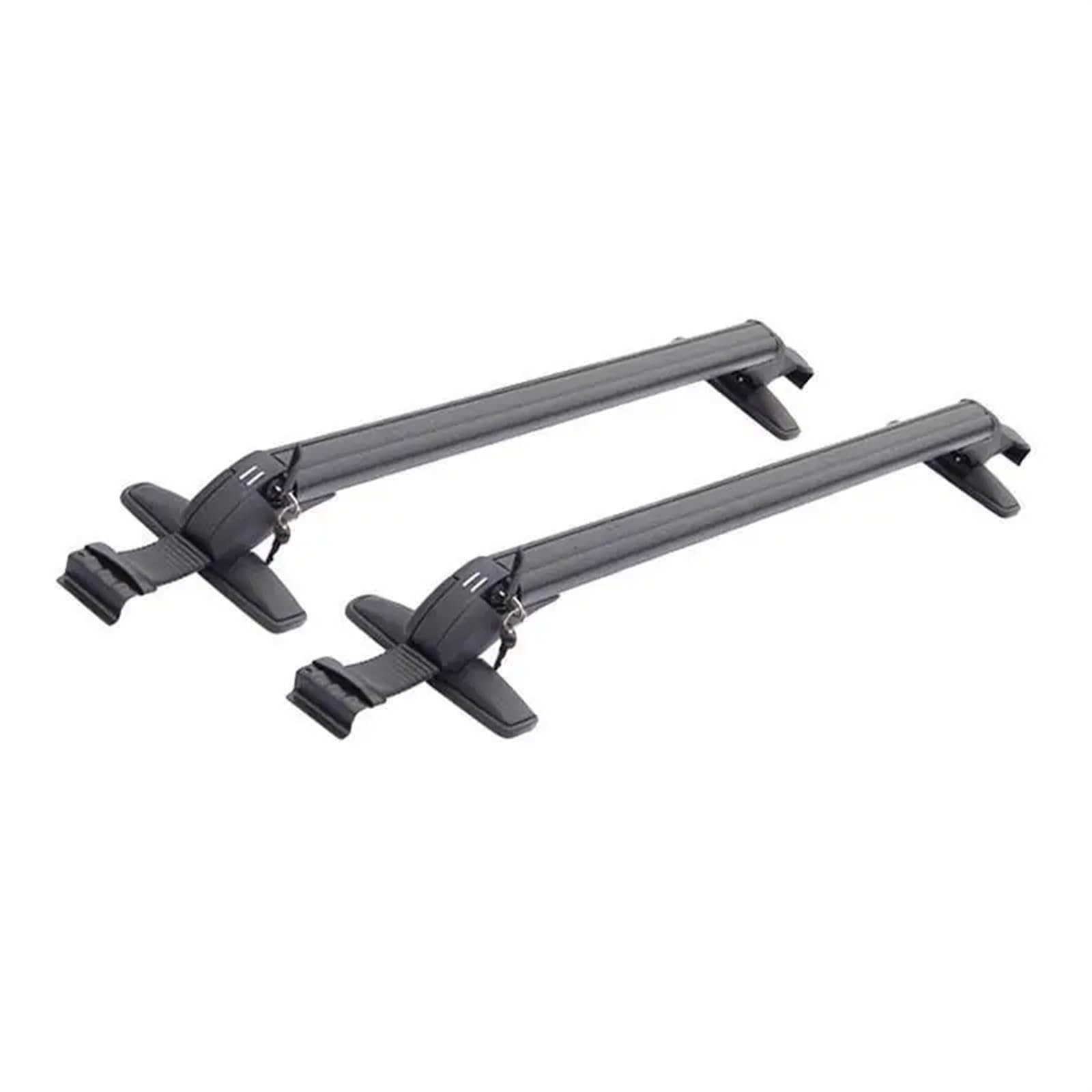 Dachträger Querstange 2Pcs Auto Dach Rack Quer Bar Anti-Diebstahl Abschließbare Bars Mit Schlüssel Aluminium Legierung Universal Auto Rack Gepäck Träger Relingträger Dachträger(Black Type F 120CM) von QXEJEBAF