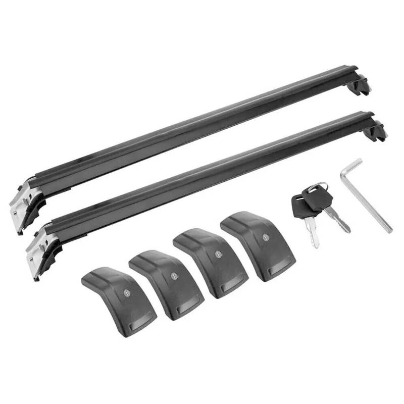 Dachträger Querstange 2Pcs Für Alfa-Romeo Für Stelvio 2017 2018 2019 2020 2021 2022 2023 Abschließbare Dach Rack Kreuz bar Querlatte Relingträger Dachträger von QXEJEBAF