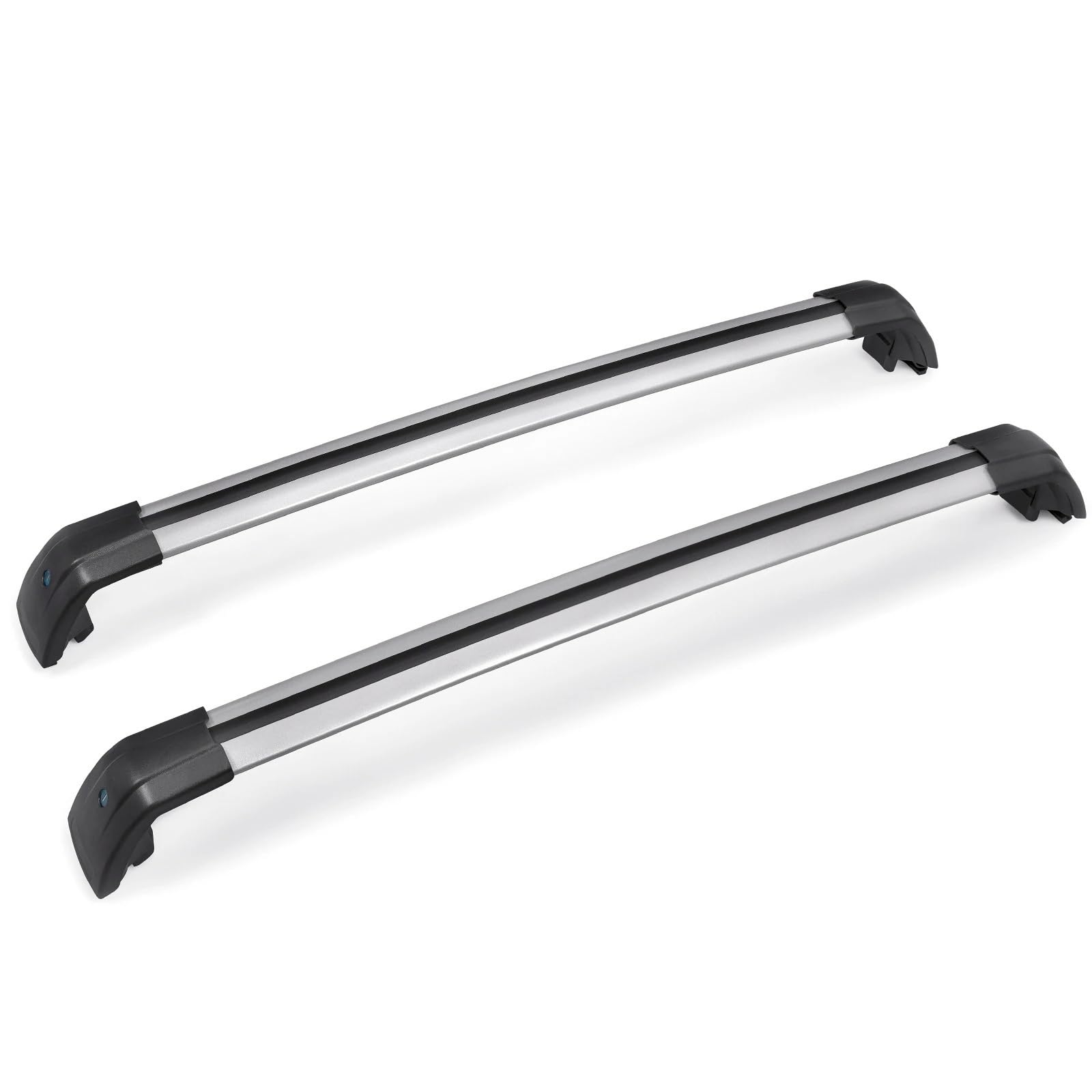 Dachträger Querstange 2Pcs Für Hyundai Für Santa Fe 2013 2014 2015 2016 2017 2018 Auto Dach Rack Aluminium Legierung Seite Bars Kreuz Schienen Dach Rack Gepäck Relingträger Dachträger von QXEJEBAF