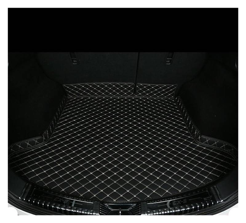 Kofferraummatten Für Mazda Für CX-5 Für CX5 KF 2017 2018 2019 2020 2021 Leder Hinten Stamm Matte Pad Schutz Protector Kofferraumwanne Schutzmatte(Black 1 Piece) von QXEJEBAF