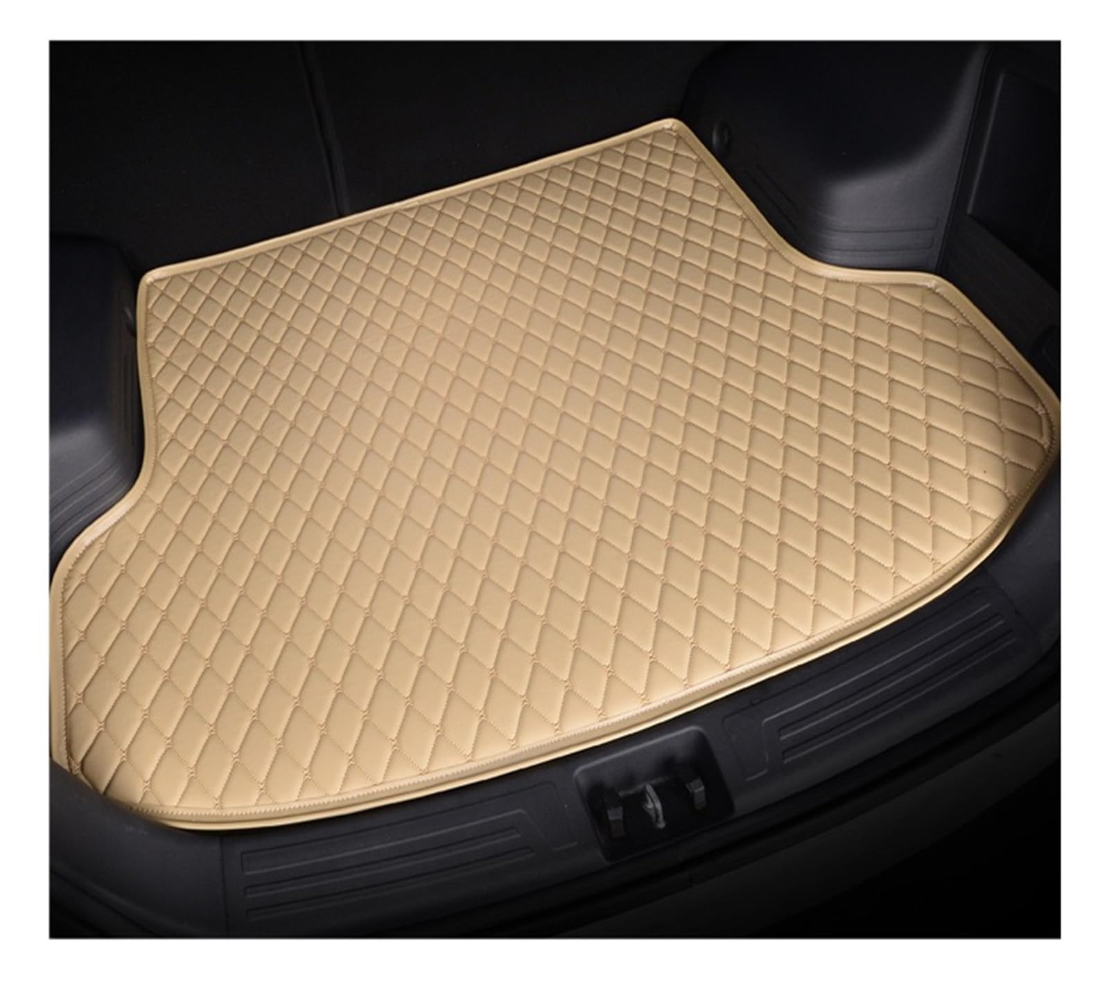 Kofferraummatten Für Peugeot 206 207 308 307SW 308SW 3008 4008 Kofferraummatten Auto Kofferraumschutzpolster Kofferraumwanne Schutzmatte(Beige,308 2016-2019) von QXEJEBAF