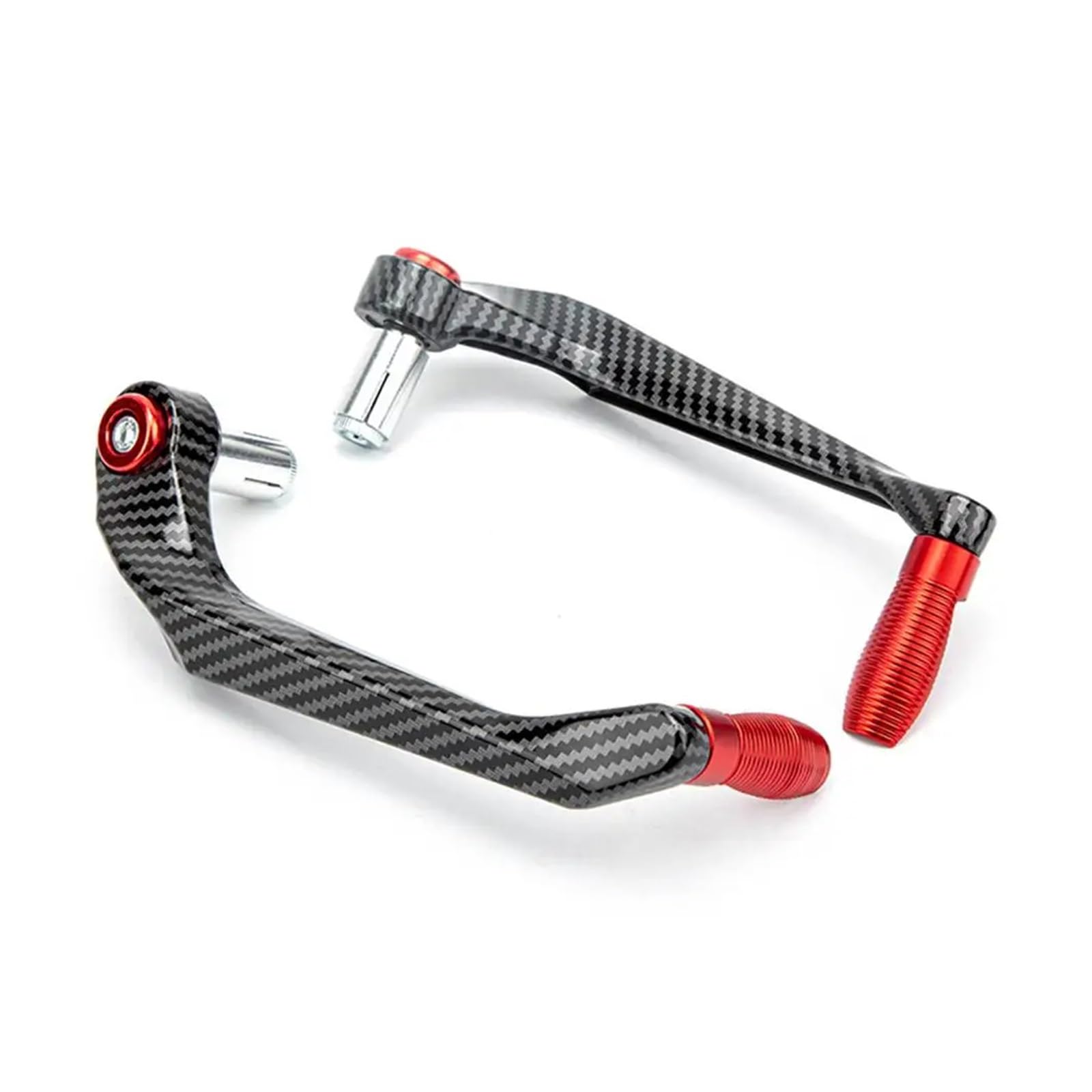 Motorrad Kupplungshebel 7/8" (22 Mm) Motorrad CNC Aluminiumlegierung Lenker Bremse Kupplungshebel Handschutz Schutz Modifikation Zubehör Kupplung Bremshebel(Red) von QXEJEBAF