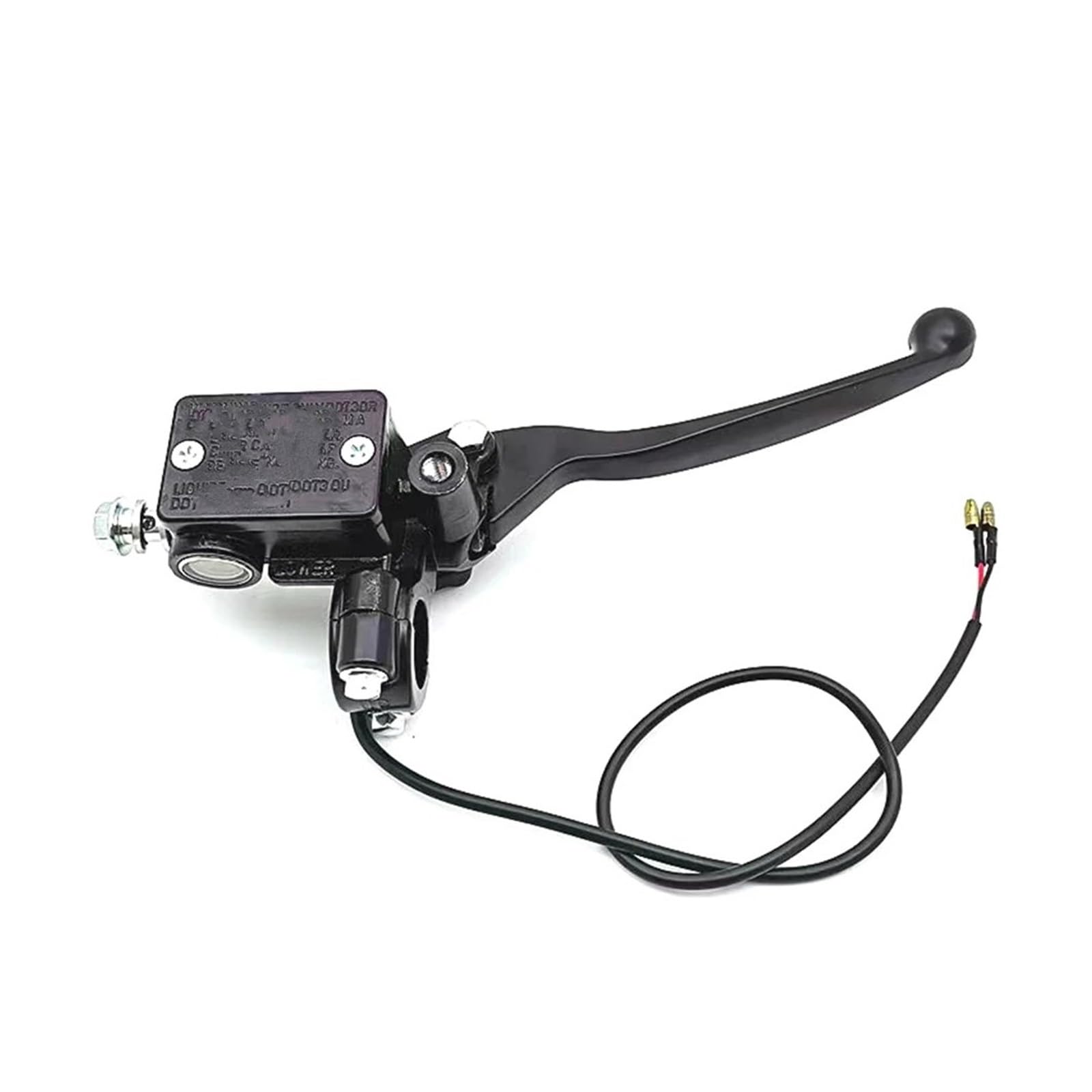 Motorrad Kupplungshebel Für Elektroroller Motorrad Bremspumpe Vorne Hinten Scheibenbremse Hauptzylinder Hydraulikpumpenhebel Kupplung Bremshebel(Right Brake Pump) von QXEJEBAF