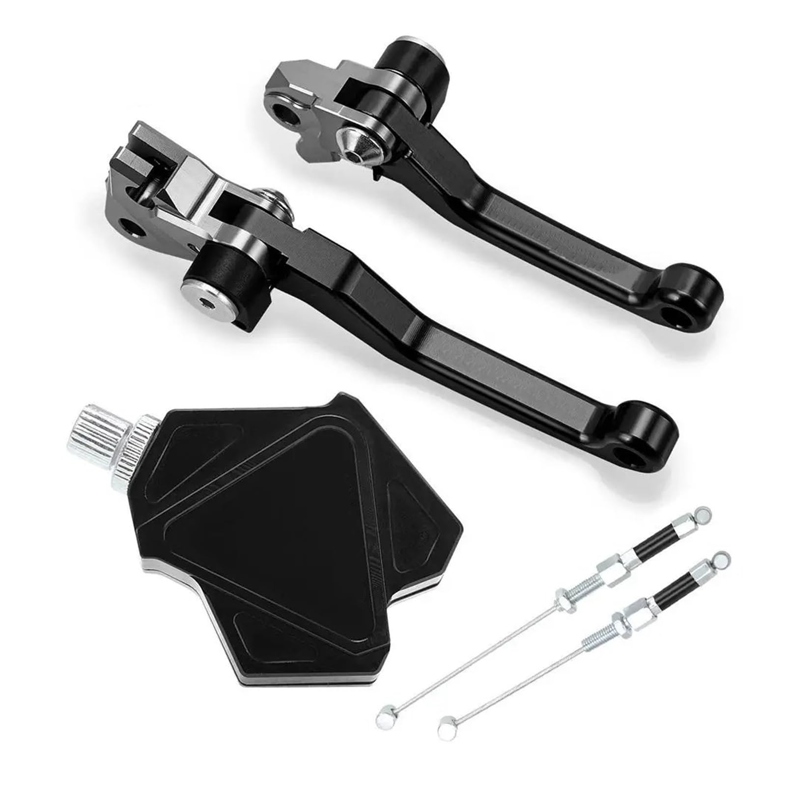 Motorrad Kupplungshebel Für YZ450F YZ 450 F 2009-2019 2020 2021 2022 Motorcross Stunt Kupplung Hebel Einfach Pull Kabel System Bremse Kupplung Hebel Kupplung Bremshebel(A Set Black) von QXEJEBAF