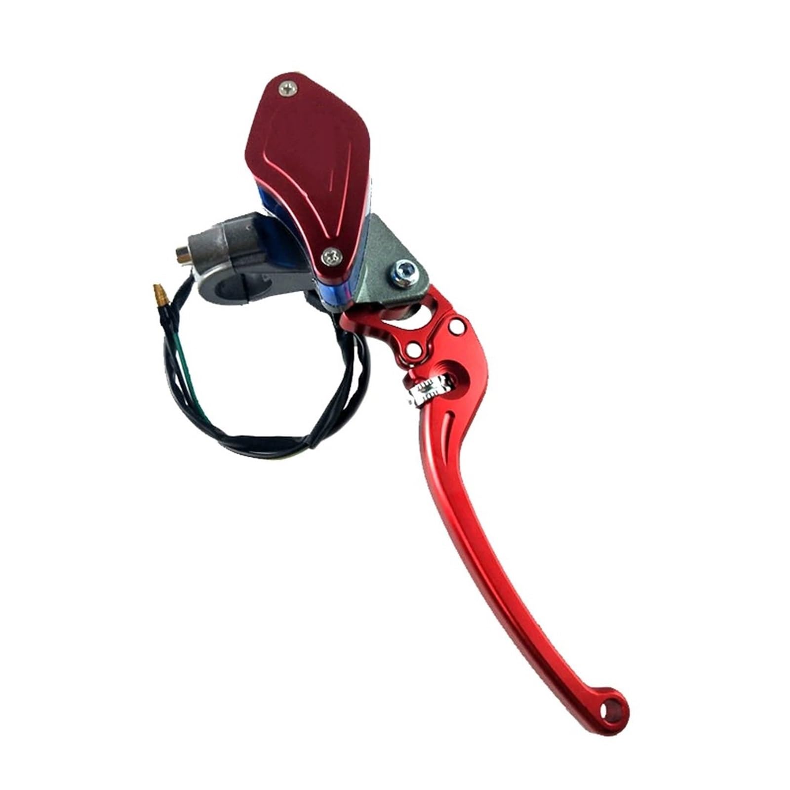 Motorrad Kupplungshebel Universeller 7/8" 22mm 6-Gang-Einstellhebel für Motorradbremskupplungs-Hauptzylinder-Hydraulikpumpe Kupplung Bremshebel(Red Right) von QXEJEBAF